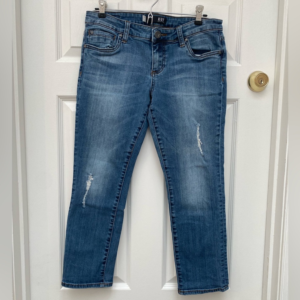 Kut from the Kloth Classic Blue Straight Leg Jeans - 6P